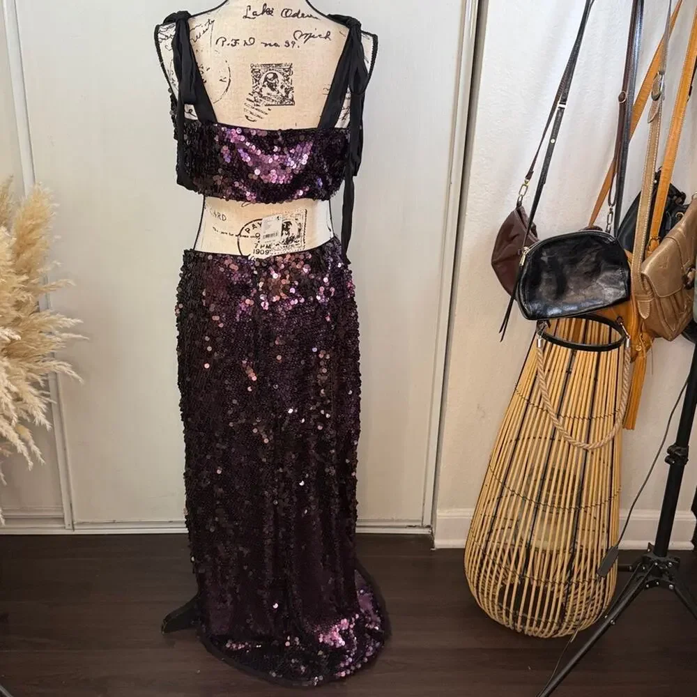 NWT! Free People Star Bright Set in Lilac size 12 - Picture 10 of 15